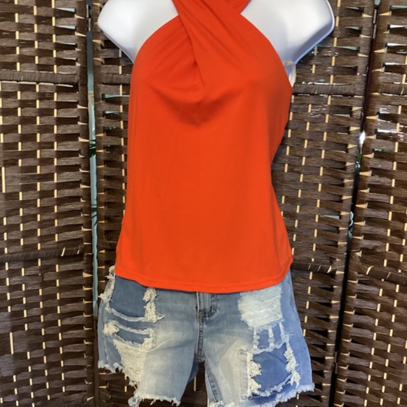 Halter Neck Top ( Color: Dark Orangis) - Picture 5 of 5